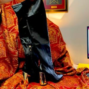 BCBG thigh high leather boots